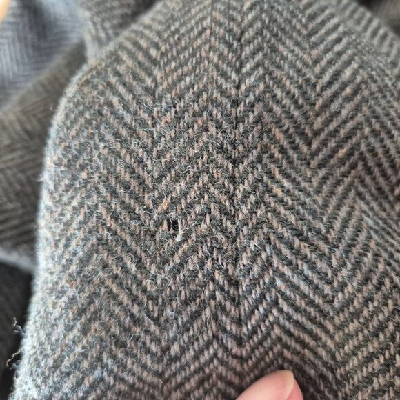 L.L.Bean Tweed Herringbone Wool Quilted-Thinsulated Sport Coat Brown Green - Picture 13 of 13